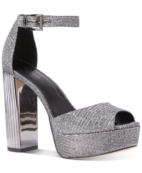 michael michael kors women's porter ankle-strap block-heel sandals